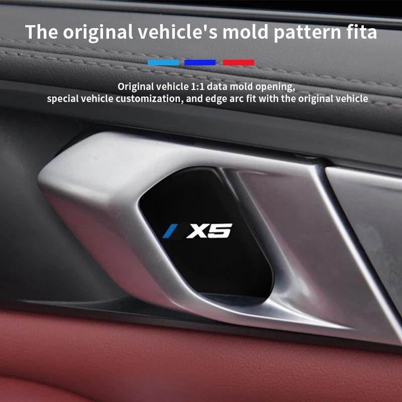 4Pcs For BMW3 5 series i3 i5 X3 X5 G20 G05 G60 G45 -2026 Car Inner Door Bowl Guard Stainless Steel Protection Cover Sticker