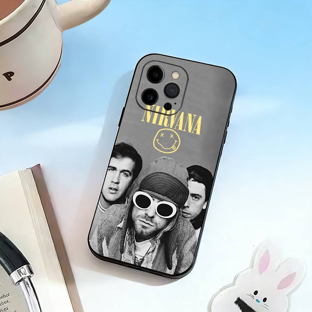 N-Nirvana Phone Case Silicone Soft For IPhone 17 16 15 14 13 12 11 X XR Plus Pro Max Plus