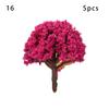 Artificial Scenery Trees Railroad Decoration Miniature Flower Tree Building Landscape Accessories