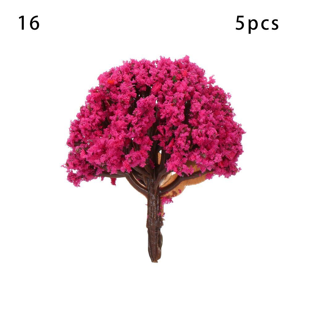 Artificial Scenery Trees Railroad Decoration Miniature Flower Tree Building Landscape Accessories