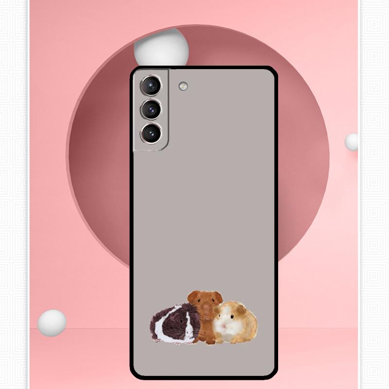 Cute Cartoon Guinea Pig Cover For Samsung Galaxy S23 S24 Ultra S8 S9 S10 S22 Plus Note 10 20 Ultra S20 S21 FE Case