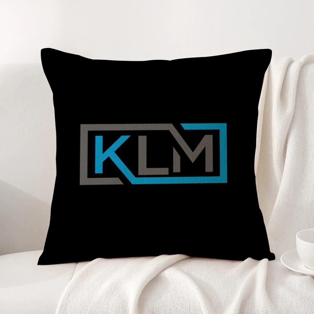 Нидерланды K-Klm R-Королевские голландские авиалинии Наволочка Летняя прохлада Льняная ткань Двусторонняя печать Наволочка Декор для дома