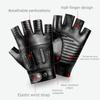 Genuine Sheepskin Leather Half Finger Gloves Soft Material Sheepskin Gloves  Cycling
