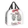 Cavalier King Charles Spaniel Portable Lunch Boxes Women Waterproof Dog Print Cooler Thermal Food Insulated Lunch Bag