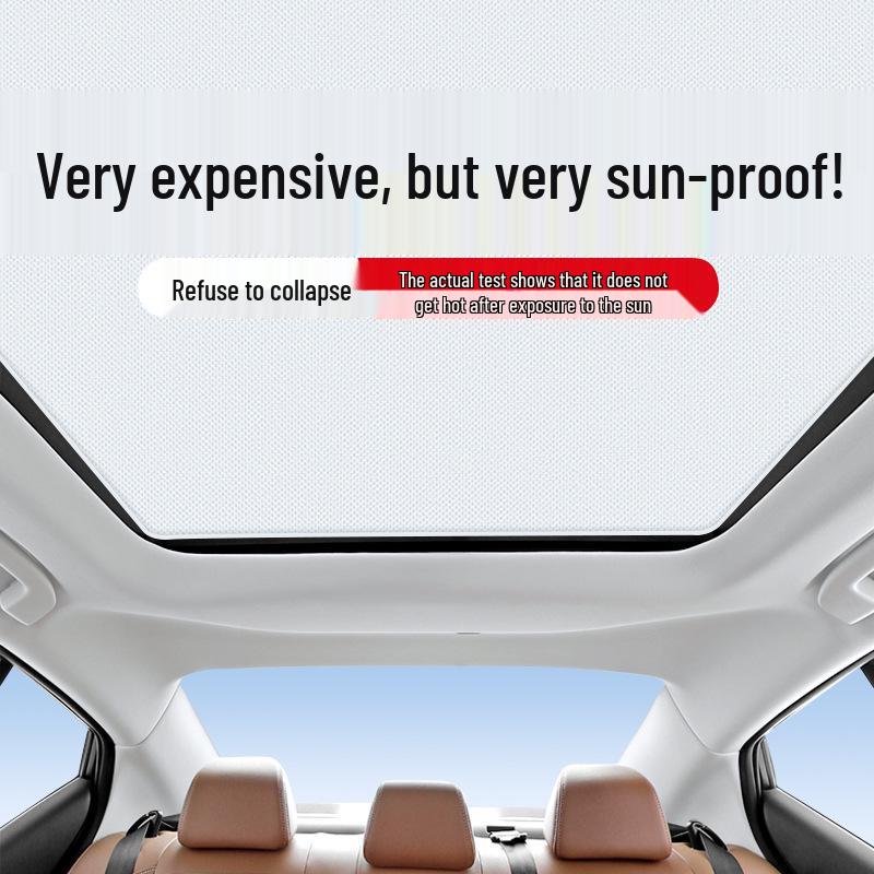 Compatible with Nissan Qashqai 25 Models: Opaque Sunroof Sunshade for Heat Insulation, Sun Protection, and Privacy.