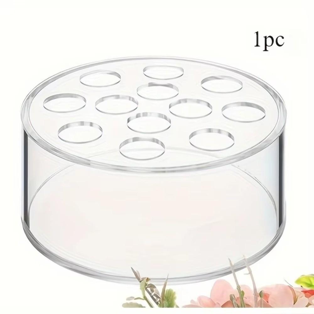 12 Holes Flower Arrangement Container Transparent Decorative Vase Acrylic Vase For Living Room