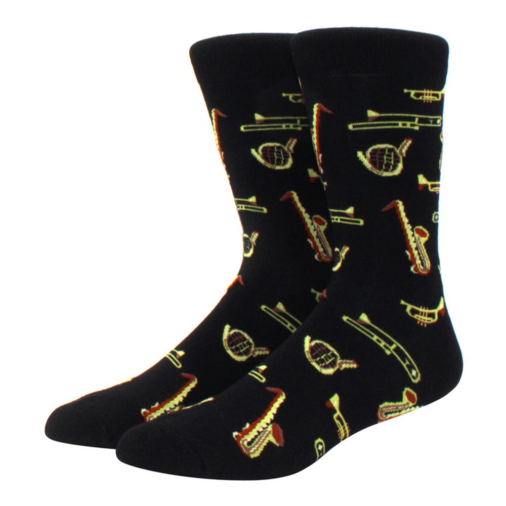 High Quality Fashion Casual Men's Socks Cartoon Food Car Series Fun Women's Socks