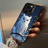 Cute owl pattern  For iPhone 17 16 15 14 13 12 11 Pro Max XS  17 Air Silicone Colored Silver Bumper Cover