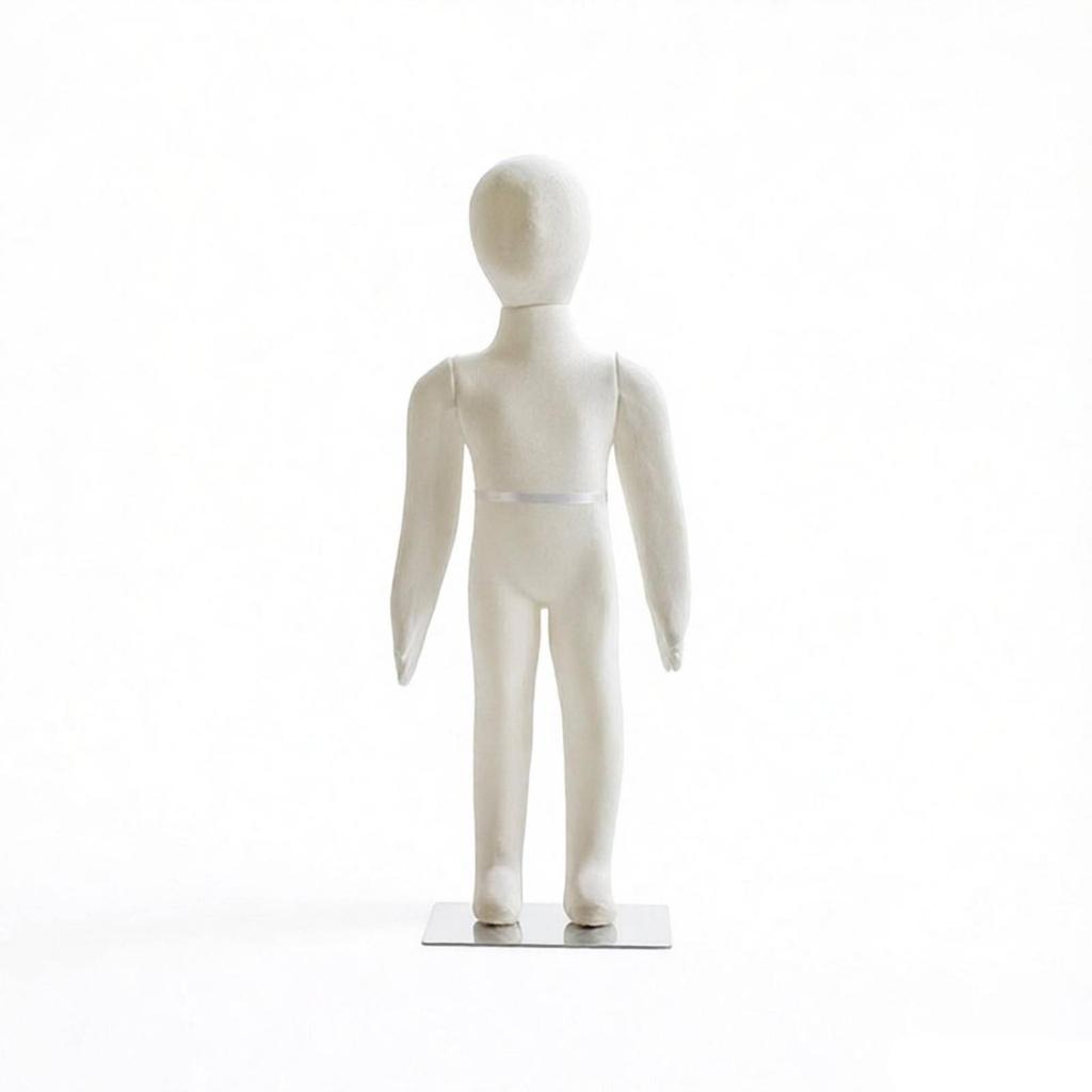 Full Body Child Mannequin Minimalist Kids Display Figure Gender-Neutral
