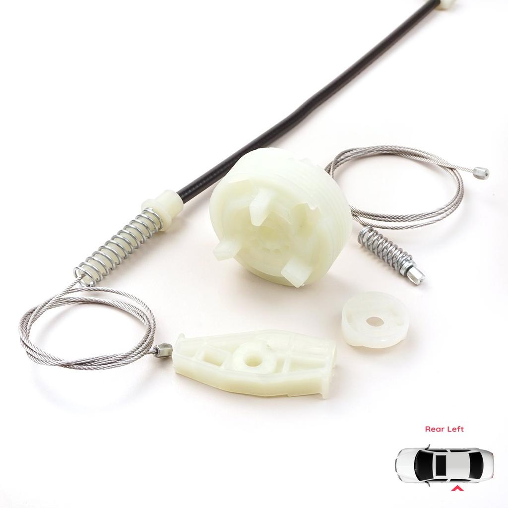 BWR912 Window Regulator Repair Kit Rear Left for Peugeot 206 CC 2D T16 2000-2008 2-Door Coupe Cabrio 922357