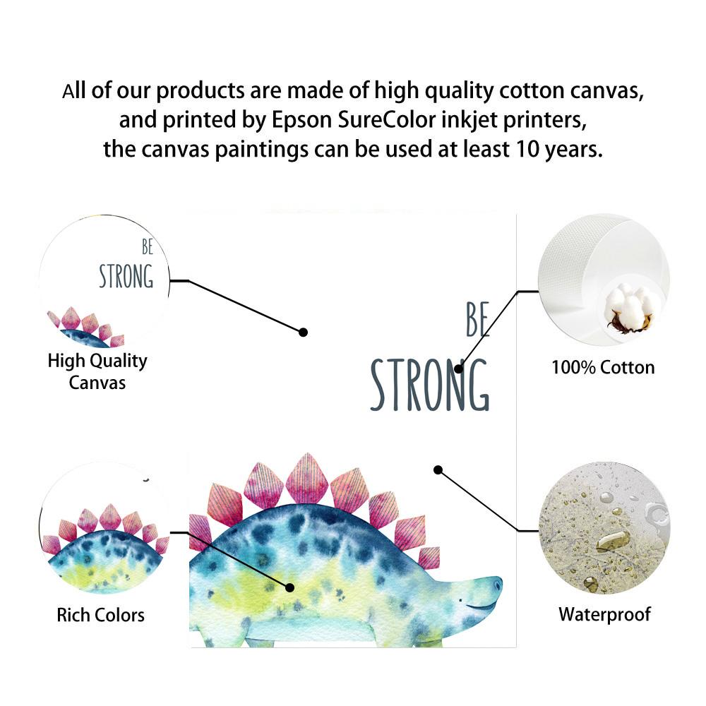 Динозавр стегозавр трицератопс настенная живопись на холсте плакаты на скандинавскую тему и принты настенные панно для детской комнаты Декор для детской комнаты