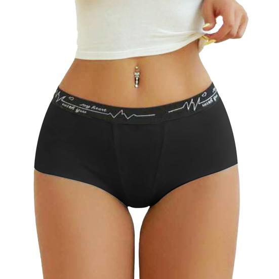 Women Panties High Waist Elastic Thin Seamless Butt-lifted Soft Breathable Anti-septic