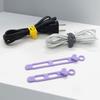 3/5/7/12/18/24Pcs Silicone Cable Tie Earphone Phone Charger Computer Power Cord Bundling Strap Reusable Elastic Wire Management Organizer Wrap