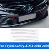 Для Toyota Camry LE XLE 2018 Нержавеющая сталь Передняя центральная решетка Радиатора Гоночная решетка Отделка Наклейка Аксессуары Стайлинг автомобиля