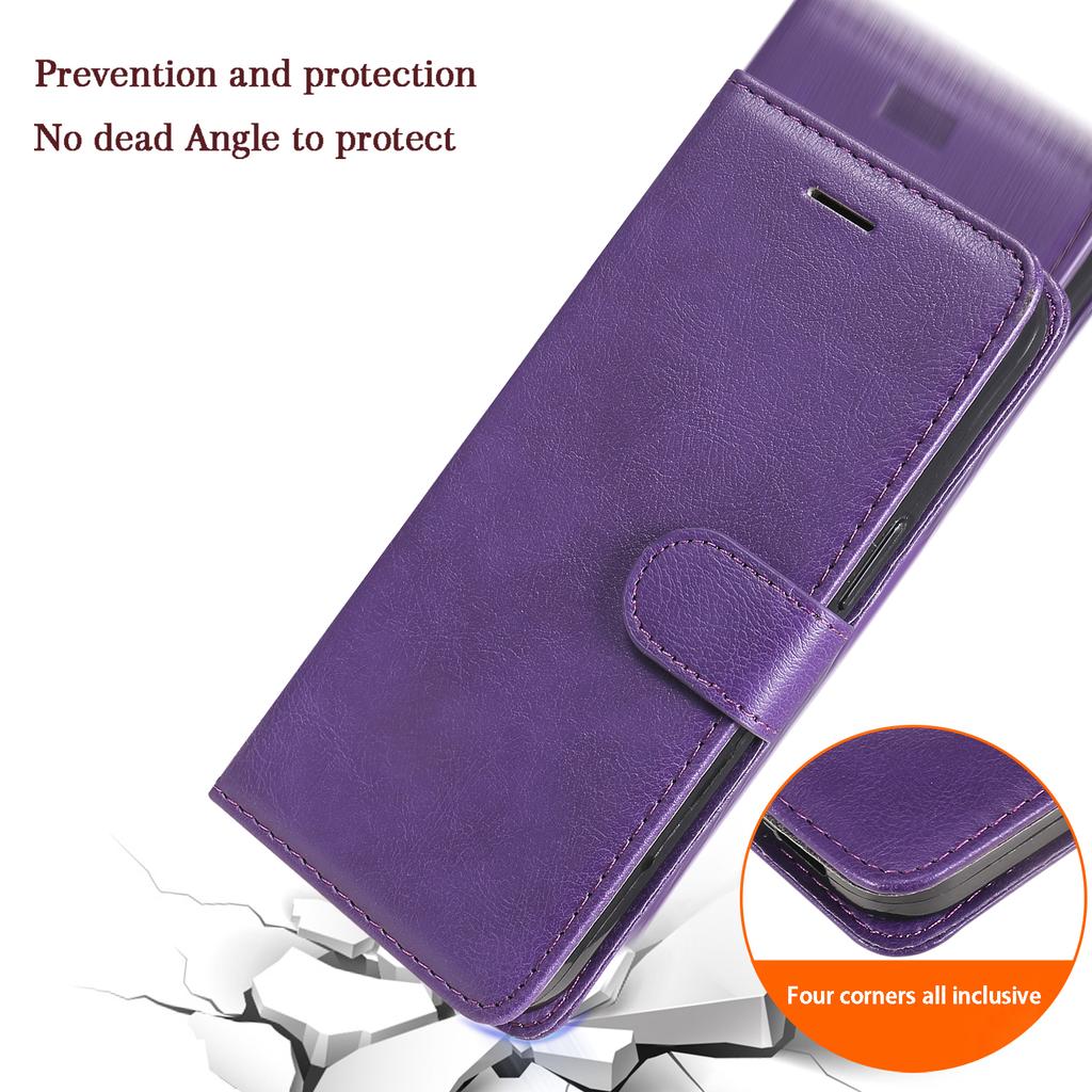 For Honor 200 5G Case Solid Color Leather Mobile Cover Wallet Stand with Strap