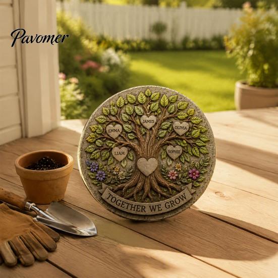 Форма для изготовления садовой дорожки, садовых камней, из силикона, для заливки бетоном, цементом, многоразовая, для клумбы, круглая, для дорожки, патио, двора