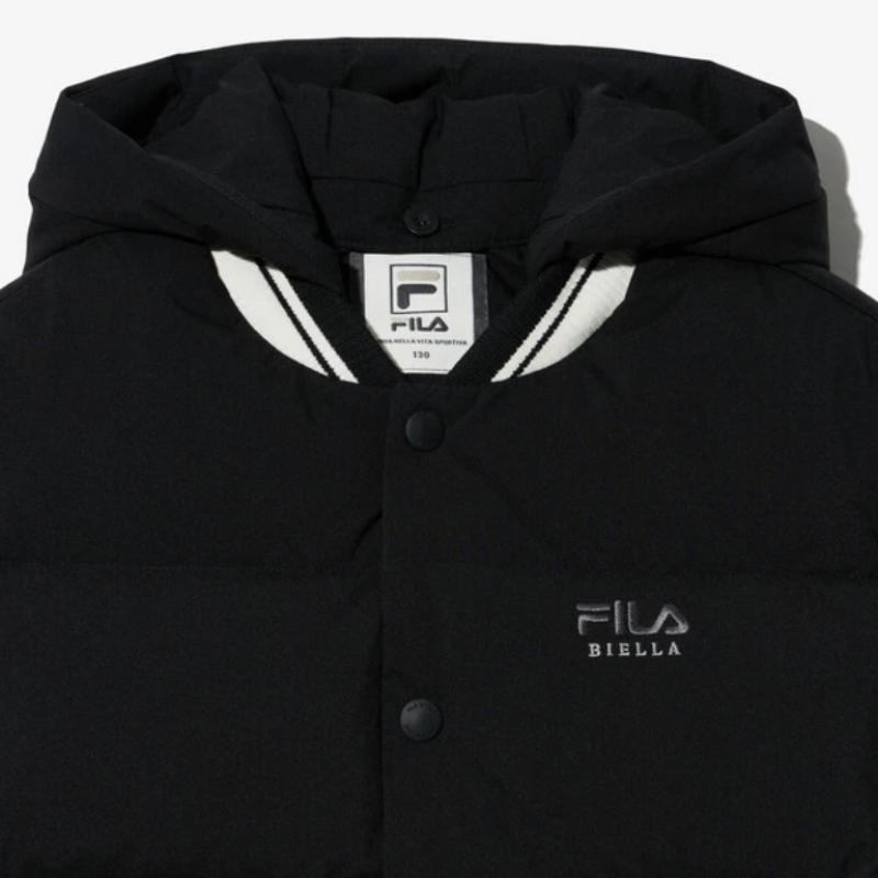 [fila Kids] Varsity Down Jumper With Detachable Hood  Fk2djg4401x Blk  q0zFk2djg4401xBlk