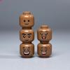 MOC Детали Конструктора Полая Плоть Выражение Лица Голова Идеально Для Фигурки 4 см Сделай Сам Образовательные Строительные Блоки Игрушки Детские Подарки