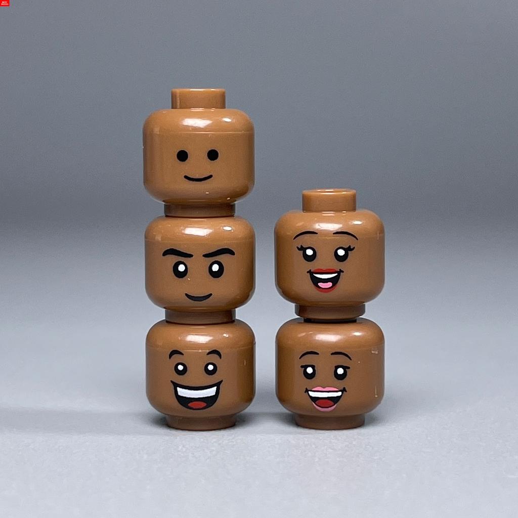 MOC Детали Конструктора Полая Плоть Выражение Лица Голова Идеально Для Фигурки 4 см Сделай Сам Образовательные Строительные Блоки Игрушки Детские Подарки