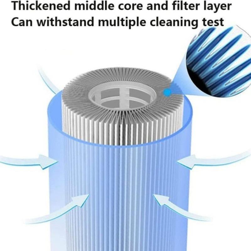 6 Pack Type II Pool Filter Cartridge Compatible with 58385E 58094 Pool Pump Filter Replacement for Inflatable Swimming Pool