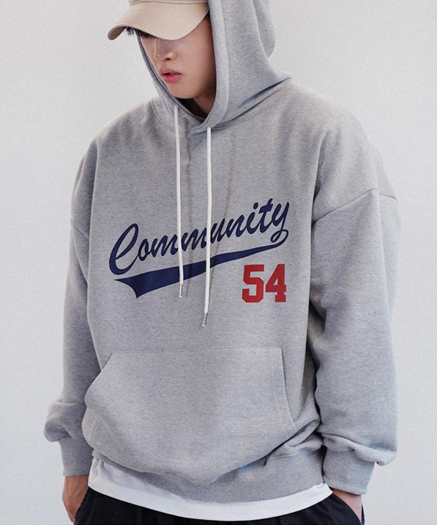Толстовка с капюшоном Community 54 [Серый]