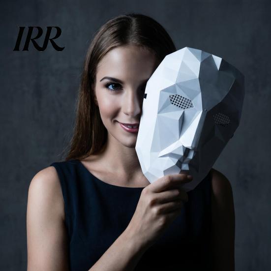 Adjustable Mask Halloween Geometric Mask, Polygonal Cool Party with Mesh Eyes, Unique Costume Black White Cosplay for Masquerade, Accessory Sharp Edge