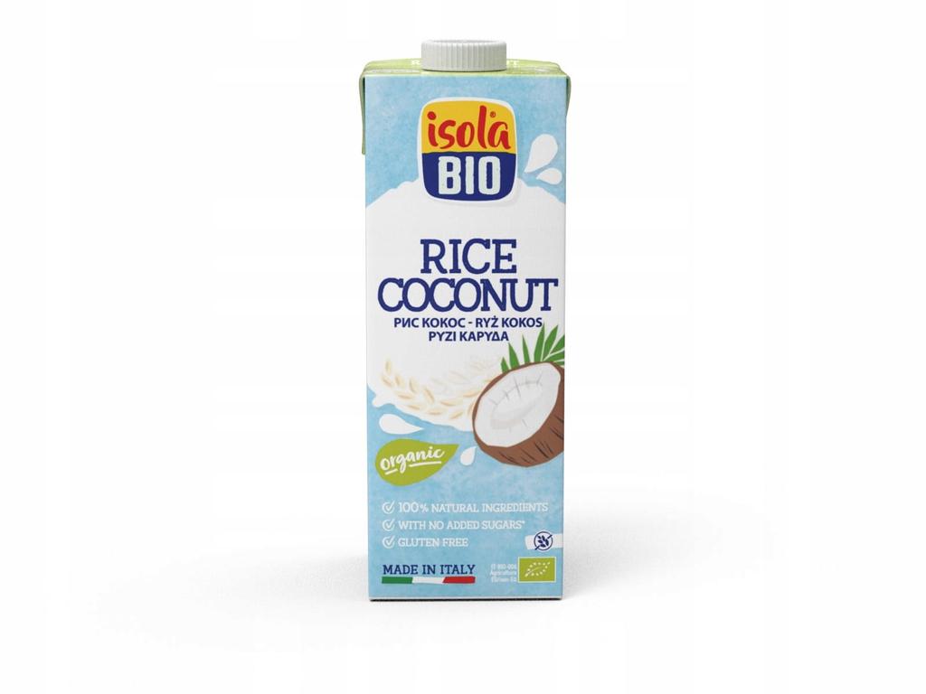 Gluten-Free Coconut Rice Drink Organic 1000ml Isola Bio