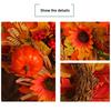 Pumpkin Wreath Sunflower Maple Leaf Decor Artificial Garland Seasonal Atmosphere Thanksgiving Harvest Festival Decor