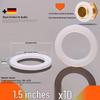 Black Rubber Gasket Washer: Silicone Waterproof, Thickened Nitrile Seal for Water Heaters & Meters (4-6 minute)