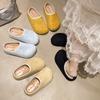 Fashion Thick-soled Heightening Fluffy Slippers for Women's Outer Wear 2025 Autumn and Winter New Baotou Casual Birken Warm Baotou Drag