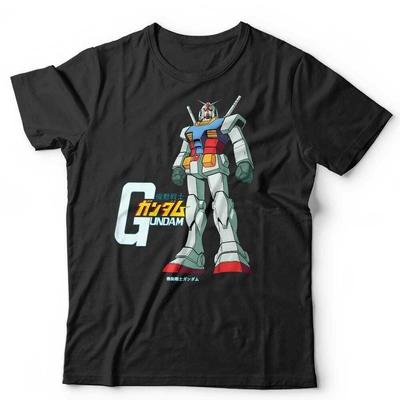 Футболка Gundam Унисекс Робот Аниме Мультфильм Японский Меха
