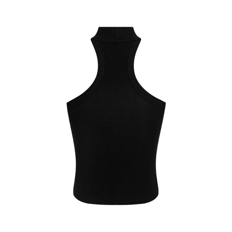 Женская модная майка-топ с чувством дизайна, топ с подвеской на шее, трендовый уличный топ-жилет, летняя облегающая майка
