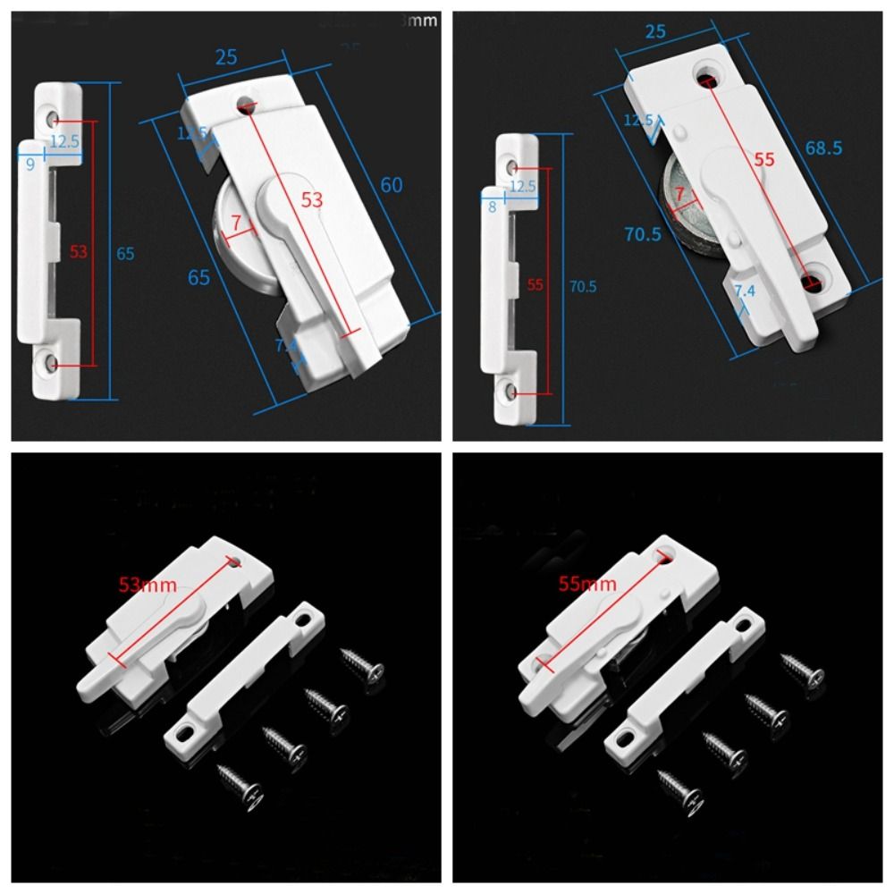Anti-Theft Window Sash Locks Zinc Zinc Zinc Alloy Crescent Lock Window Lock Buckle Child Safety Protection