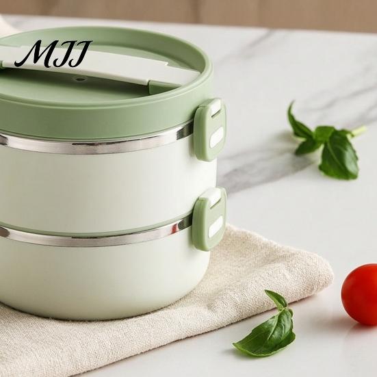 Герметичный Ланч-бокс Bento 1/2/3/4 Уровня, Изолированный Ланч-бокс из Нержавеющей Стали, Штабелируемый Портативный Термоконтейнер для Горячей Еды для Школы, Офиса, Пикника