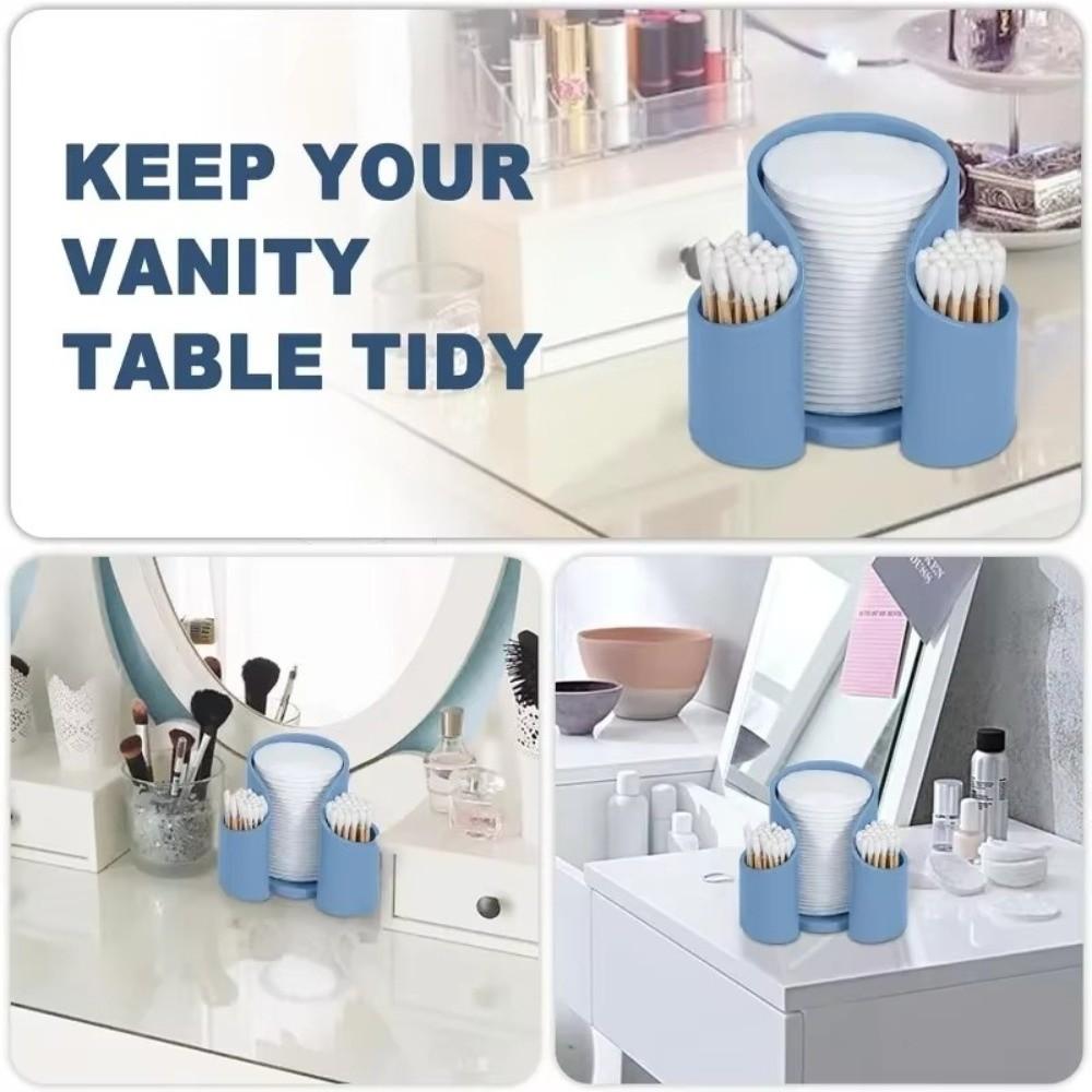 2IN1 Cotton Pad Holder Portable Dental Floss Dispenser New Storage Organizer for Cotton Pad