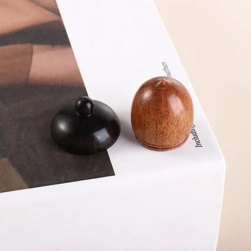 1Pc Mini Pill Case Solid Wood Bottle Holder Sandalwood Rescue Container Storage Box Pill Case Container Pill Box Key Chain