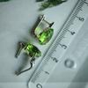 Серебряные серьги с хризолітом 6.196ct (60002443)