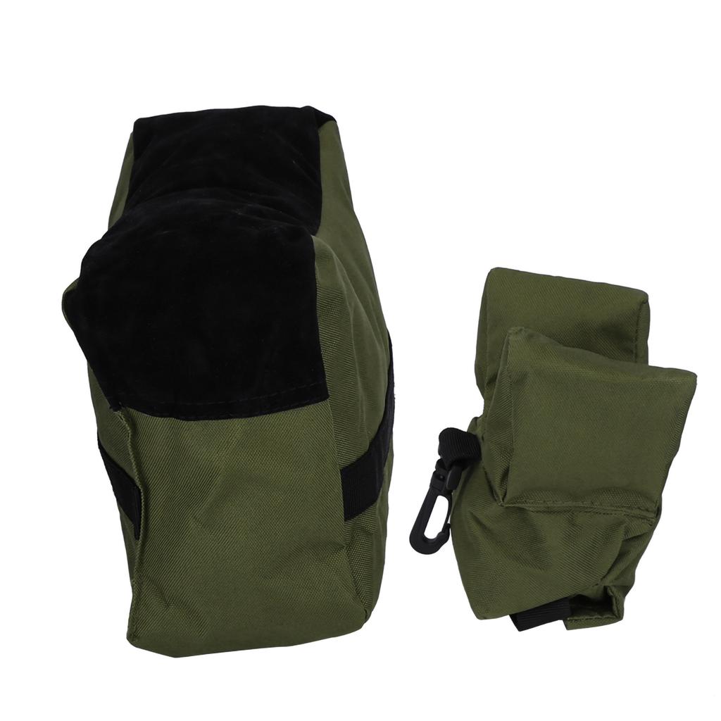 Durable Portable Shooting Front Rear Bench Rest Bags Set Rifle Target Stand for Hunting (Green)