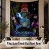 Custom Text Printed Tapestry Sally Face Pattern Large Wall Hanging Indoor Room Decor