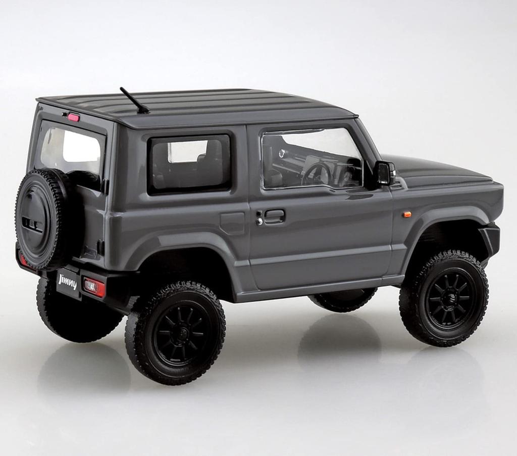 Aoshima Bunka Kyozai Серия The Snap Kit Suzuki Jimny Кастомные колеса Пластиковая модель в наборе ООО. (АОСИМА) 1/32 (Средне-серый) Предварительно окрашенный №08-SP2