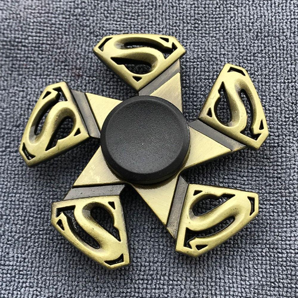 Zinc Zinc Zinc Alloy Finger Spinner Brass Color Hand Spinning Gyro Toy Fidget Spinner Adults Gift
