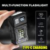 5000LM LED SMD COB High Power Keychain Flashlight Type-C Charging IP45 Waterproof Compact Portable Work Lantern