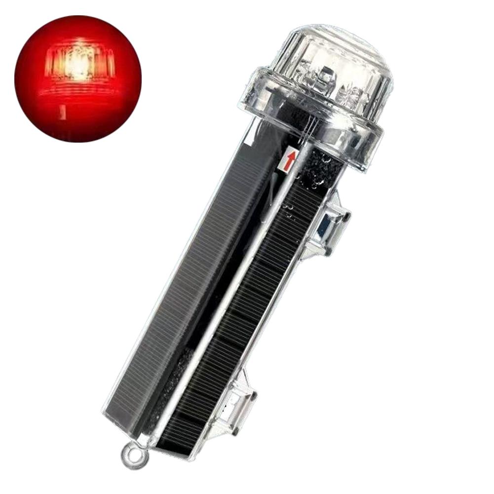 Solar Ocean Signal Light Navigation Signal Light Waterproof Flash LED Night Warning Light Yacht And Fishing Boat Accessories