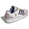 Adidas Originals Forum Low Cl Shoes Comfortable Versatile Shock Absorbing Durable Low Top Retro Basketball Shoes Women Sneakers White Purple ID6266