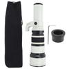 Telephoto Lens with Adapter Ring 500mm F6.3 Multilayer MC Coating Manual Focus for Far Distance