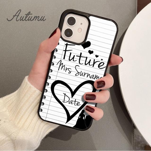Чехол для телефона «Будущая миссис Невеста» для iPhone 17 Air 15 16 16e 11 12 13 14 Pro Max Plus Cover coque Fundas Shell