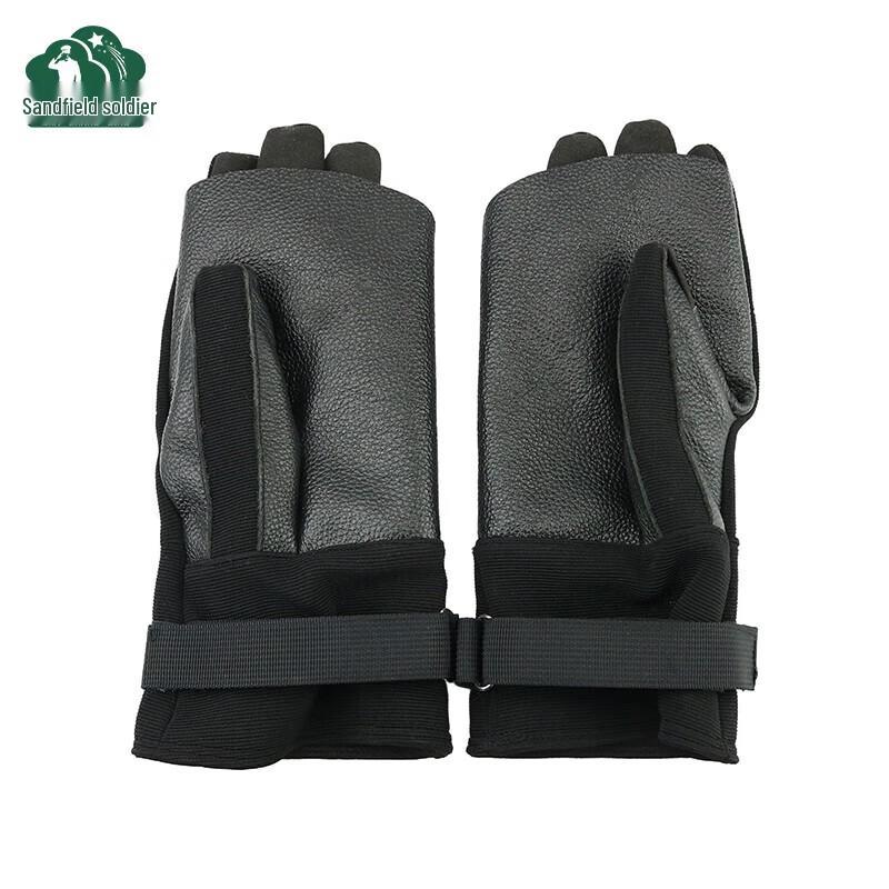 Battlefield Soldier Rappelling & Climbing Cowhide Gloves