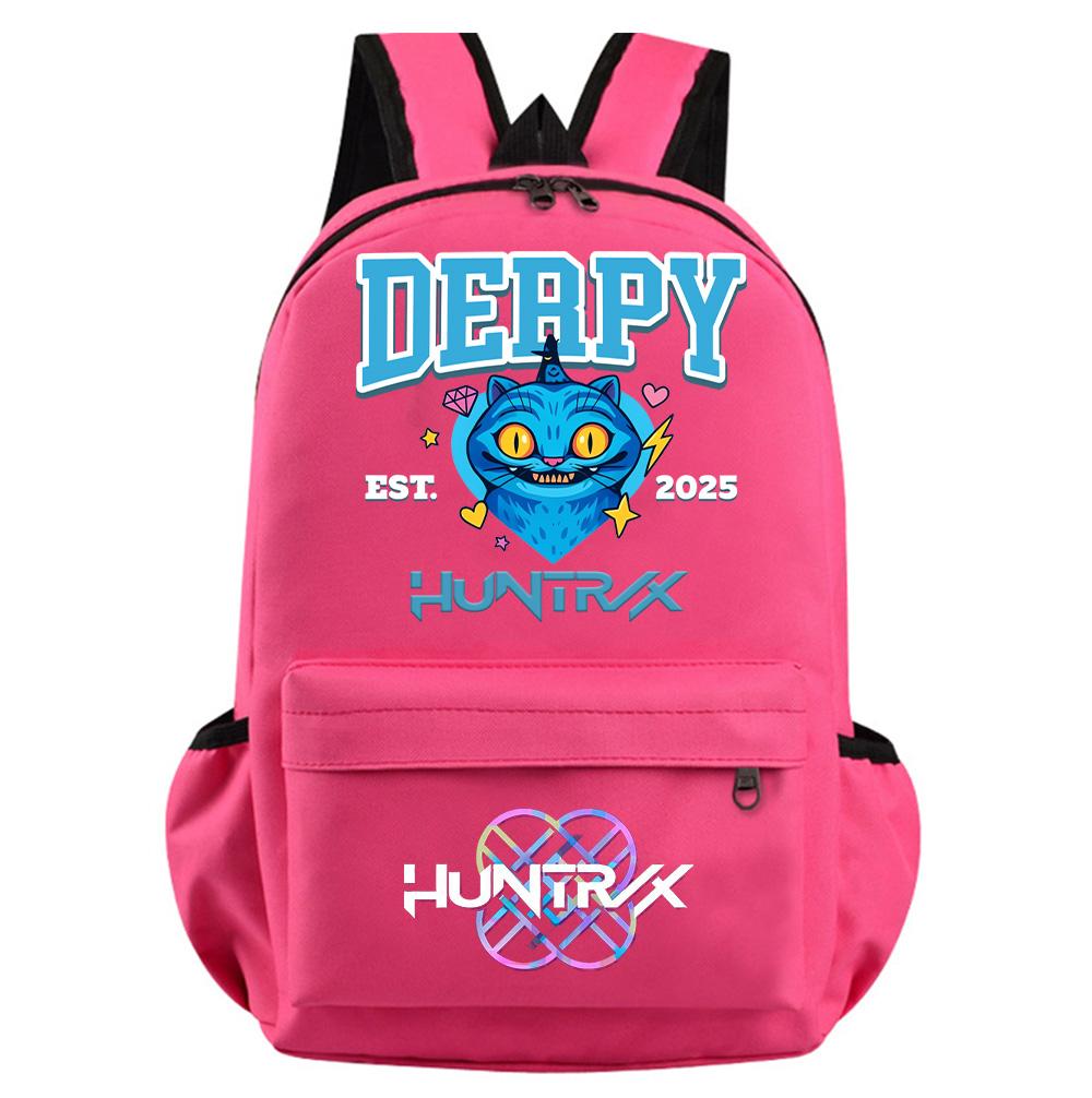 Anime Cartoon K-Pop Demon Hunters Printed Backpack for Teenager Student Girl Boy Bookbag Schoolbag Women Large Capacity Waterproof Travel Bag Gift