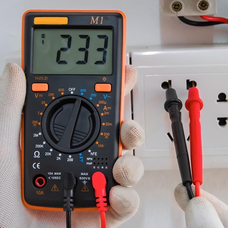 Карманный цифровой мультиметр, измерительный инструмент с автоматическим выбором диапазона, дисплей с подсветкой для электронного ремонта, профессиональный