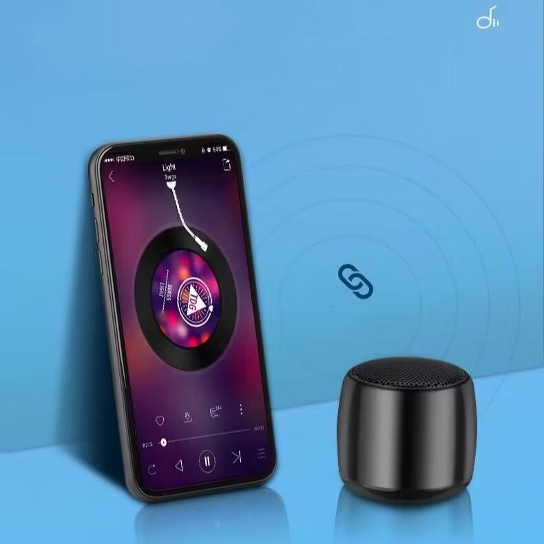 Портативные металлические беспроводные Hi-Fi стерео мини-динамики сабвуфер музыкальный плеер беспроводной Bluetooth-динамик